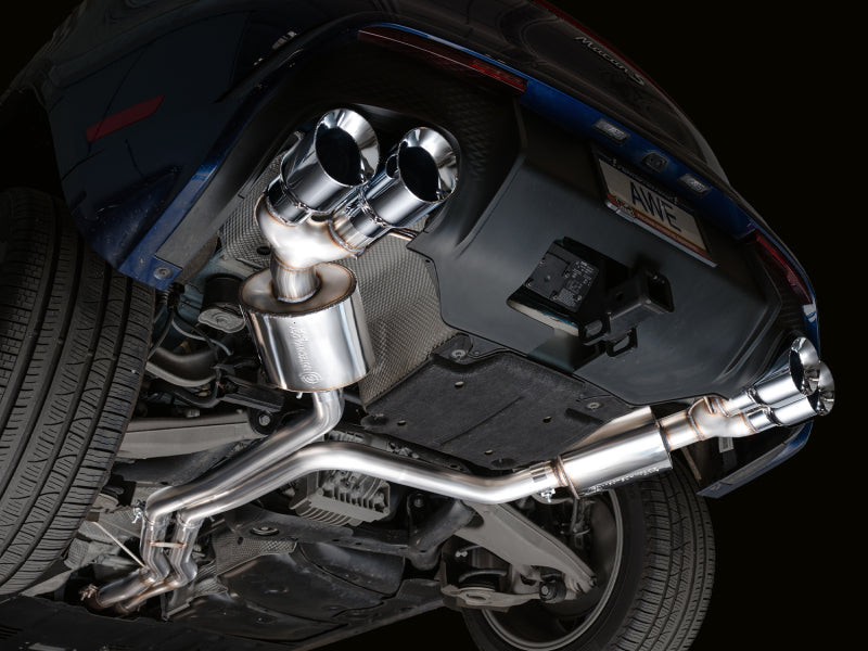 AWE Tuning 2022+ Porsche Macan 2.9TT Touring Edition Catback Exhaust w/ Chrome Silver Tips 3015-42952