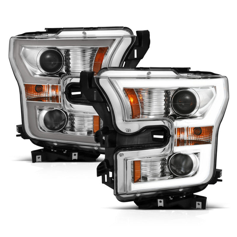Anzo 2015-2016 Ford F-150 Projector Headlights w/ Plank Style Switchback Ch