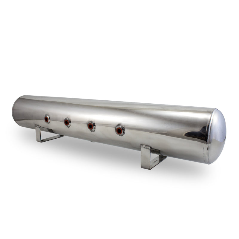 FR SPORT AIRLIFT 5 Gal Alum Air Tank - (4) 3/8" face ports, & 1/4" drain port - 36" L x