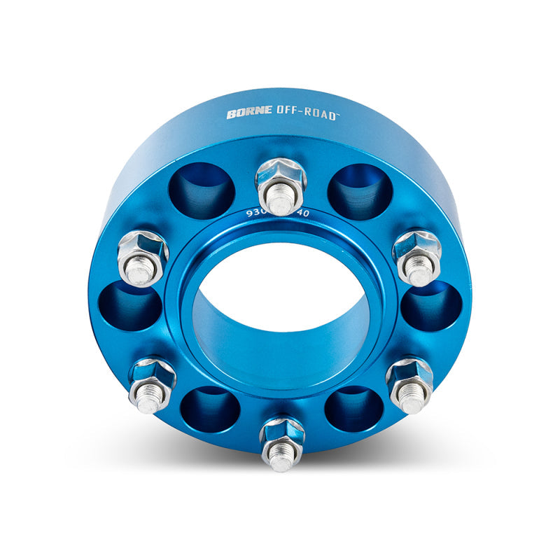 Borne Off-Road Wheel Spacers - 6x135 - 87.1 - 38 - M14 - Blue BNWS-007-380BL