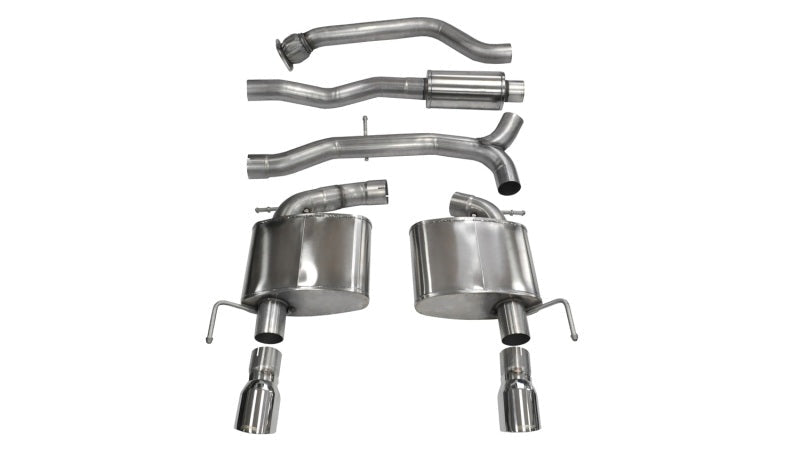 Corsa Performance 13-14 Cadillac ATS Sedan 2.0L A/T Polished Sport Dual Rear Cat-Back