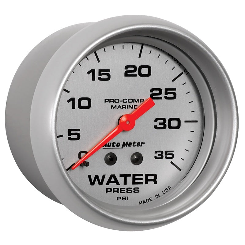 AutoMeter Ultra-Lite 2 5/8in Mechanical 35 PSI Water Pressure Gauge 200773-33