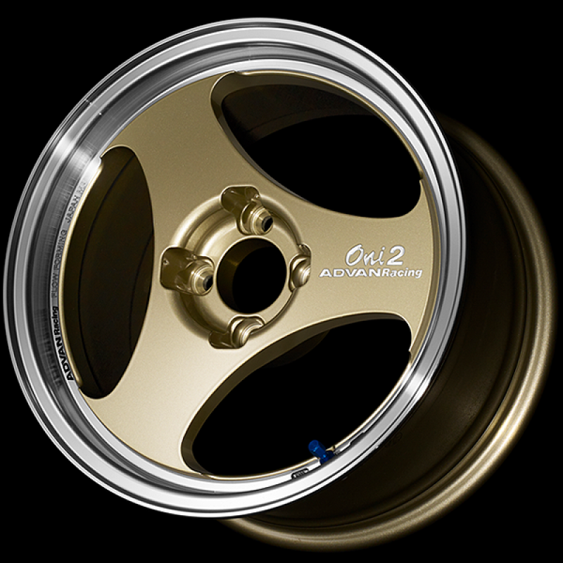 Advan ONI2 15x5.0 / +45 Offset / 4x100 / 63mm Bore / Machining and Champagne Gold YAY5A45ACG