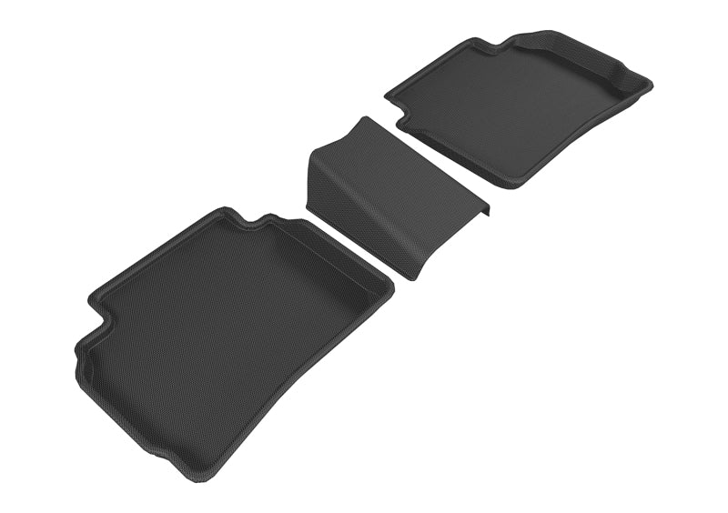 3D MAXpider 2016-2020 Chevrolet Malibu Kagu 2nd Row Floormats - Black L1CH07721509