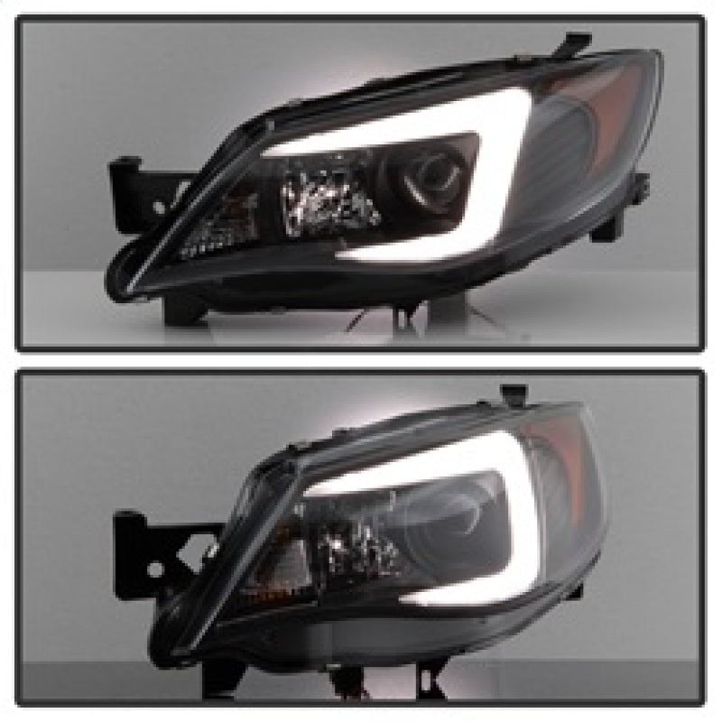 Spyder Subaru WRX 08-09 Projector Headlights - HID Model Only - Black PRO-YD-SWRX08-HID-LBDRL-BK 5083937