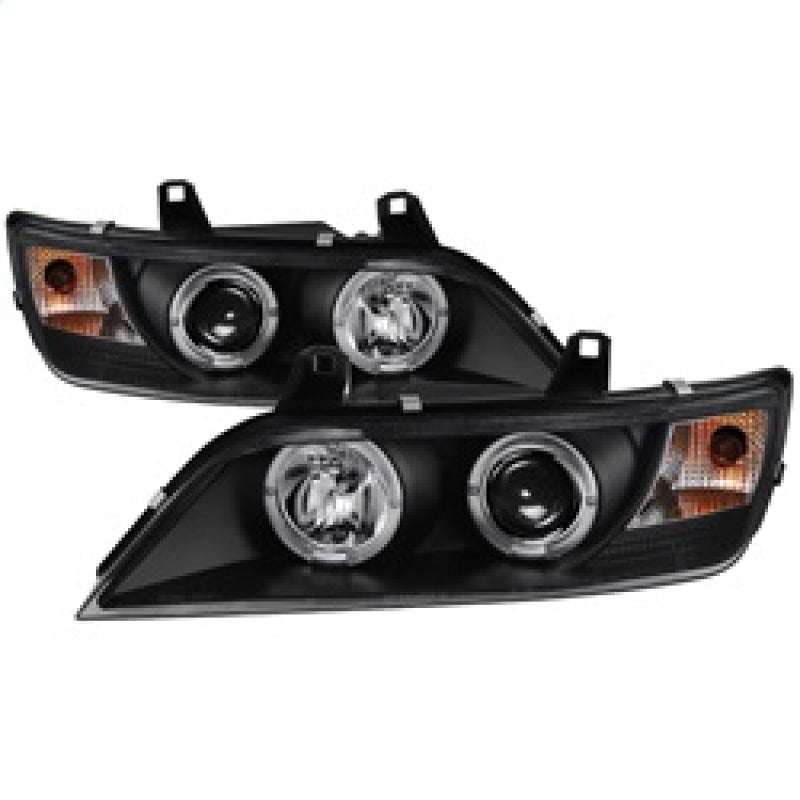 FR SPORT Spyder BMW Z3 96-02 Projector Headlights LED Halo Black High H1 Low H1...