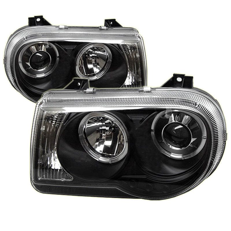 FR SPORT Spyder Chrysler 300C 05-10 Projector Headlights LED Halo LED Blk (Not Included)...