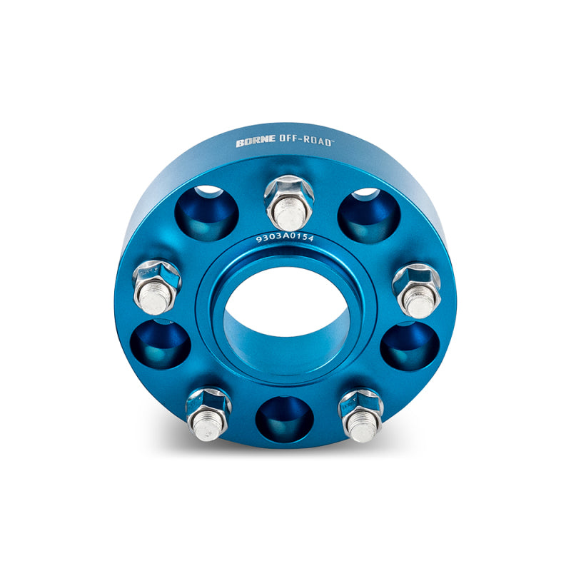 Borne Off-Road Wheel Spacers - 5x127 - 71.6 - 38.1mm - M14 - Blue BNWS-003-381BL