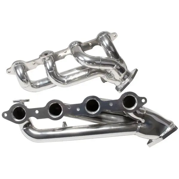 Chevrolet GM Truck SUV 4.8 5.3 1-3/4 Shorty Exhaust Headers Polished Silver Ceramic 99-13