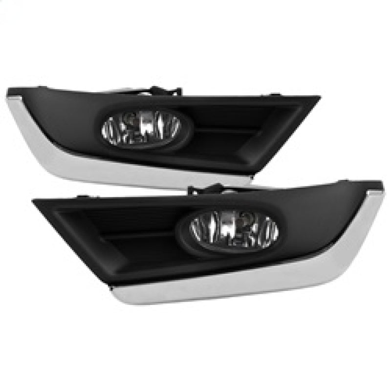 FR SPORT Spyder 17-18 Honda CRV OEM Chrome Trim Fog Lights w/Switch & Cover - Clear...
