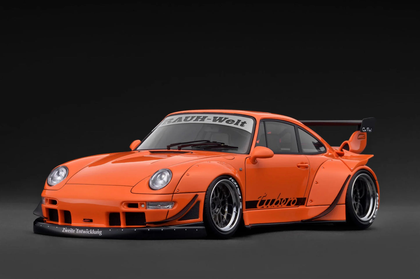 Ignition Model Porsche 993 RWB Widebody "Tubero" Orange Metallic 1:18