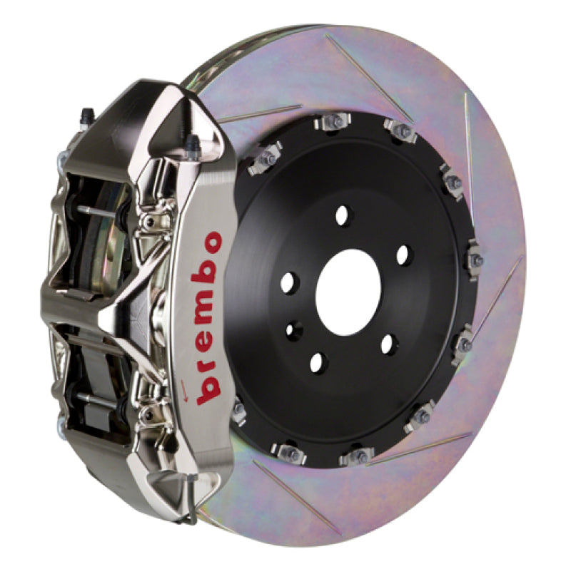 Brembo 17-23 540i Front GTR BBK 6 Piston Billet 405x34 2pc Rotor Slotted Type1-Nickel 1N2.9539AR