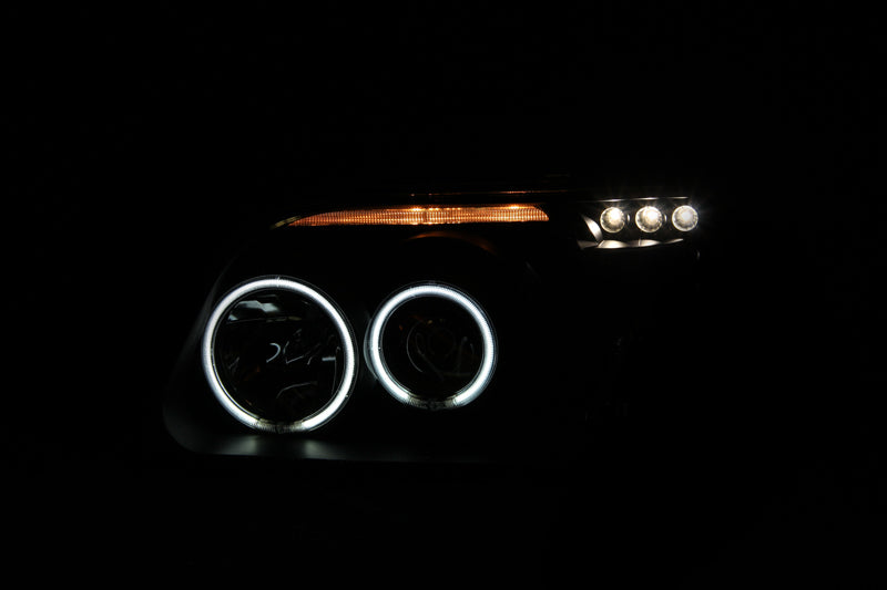 Anzo 1995-2001 Ford Explorer Projector Headlights w/ Halo Black 1 pc