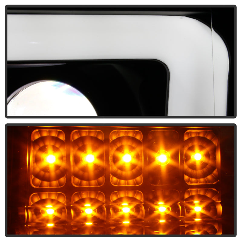 Spyder Ford F150 13-14 Xenon Model Only Light Bar Projector Headlights Blk PRO-YD-FF15013PL-SEQ-BK 5087584