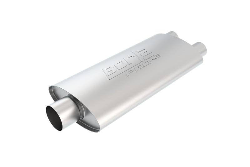 FR SPORT Borla Pro-XS 3in, 2-1/2in, 19in x 9-1/2in x 4in Oval Cen/Dual Turbo XL Muffler 40349 -...