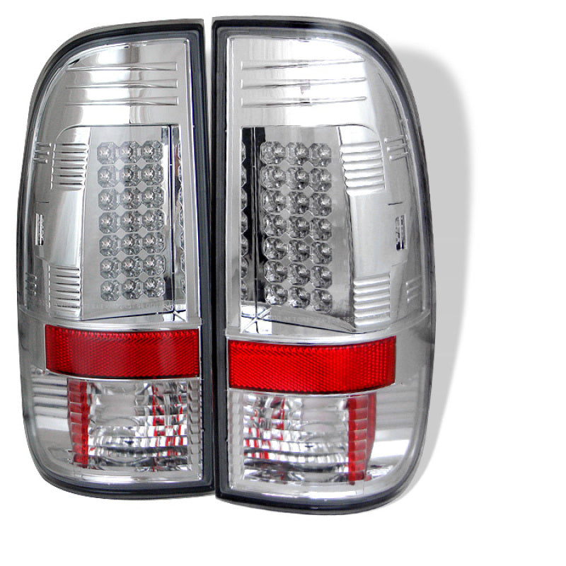 FR SPORT Spyder Ford F150 side 97-03/F250/350/450 Super Duty 99-07 LED Tail Lights Chrm...