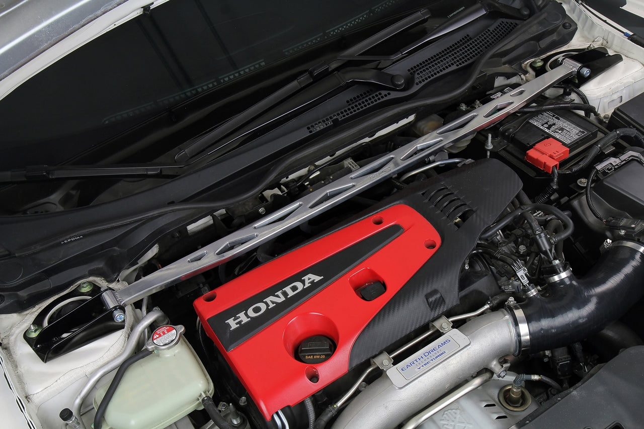 HPS Performance Front Strut Bar Honda 2016-2023 Civic 2.0L , 42-112