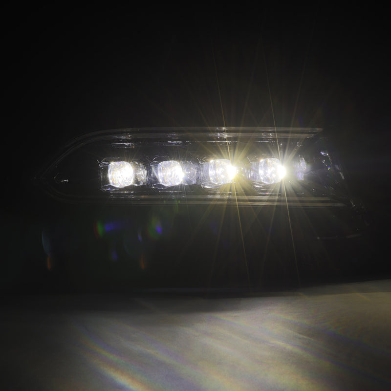 AlphaRex 15-23 Dodge Charger NOVA LED Proj Headlights Alpha-Blk w/Actv Light & Seq.Sig / SB DRL 880500 *Discontinued