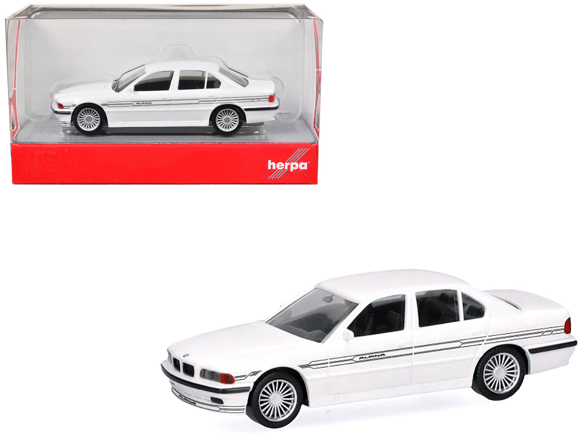 Rapid Vehicles BMW Alpina B12 White 1/87 (HO) Plastic Model Car by Herpa  free shipping USA