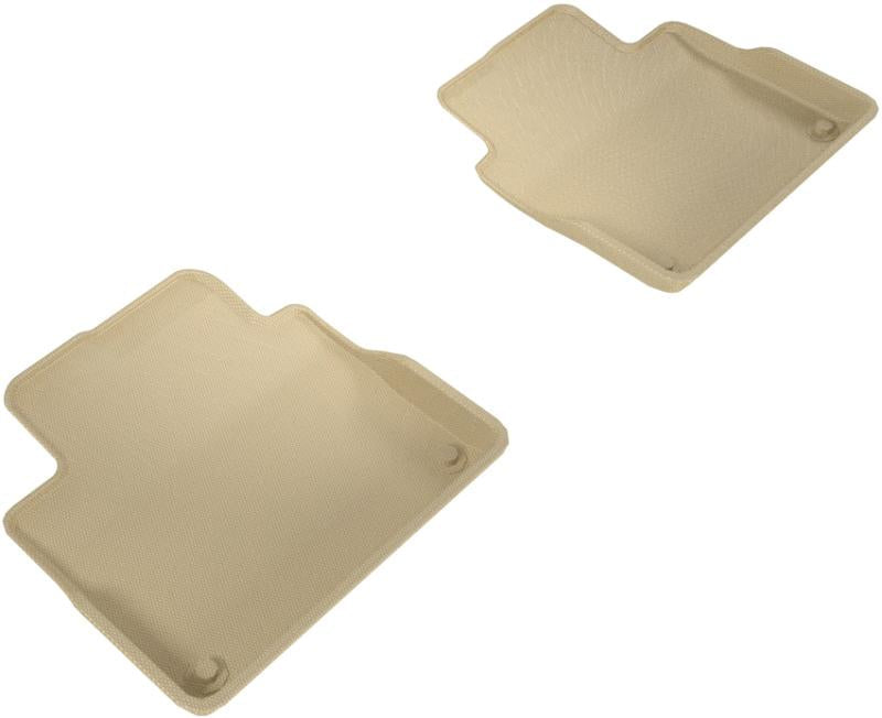 3D MAXpider 2017-2019 Volvo S90/V90 Kagu 2nd Row Floormats - Tan L1VV02221502