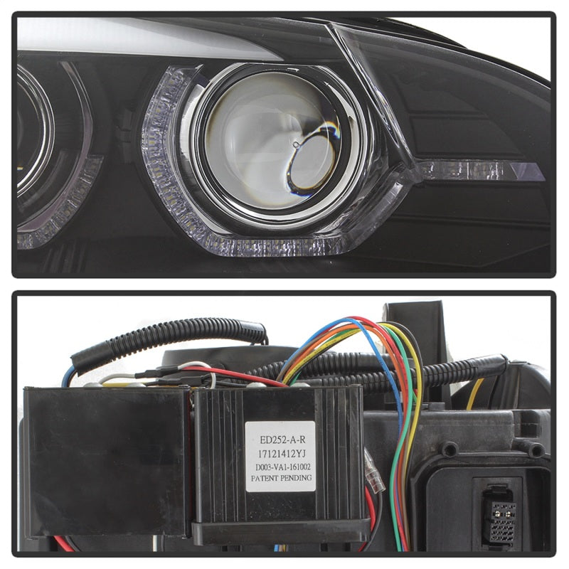 Spyder 07-10 BMW X5 E70 (HID Models Only) Projector Headlights - Black PRO-YD-BMWE7007-AFSHID-BK 5085481