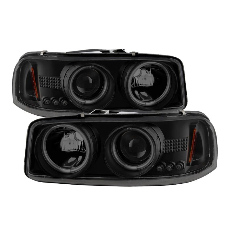 Spyder GMC Sierra 1500/2500 99-06 Projector Headlights CCFL Halo LED Blk Smke PRO-YD-CDE00-CCFL-BSM 5078704