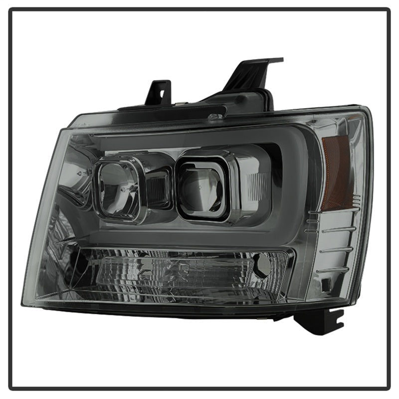 Spyder 07-14 Chevy Suburban/1500/2500/Tahoe V2 Projector Headlights Smoke PRO-YD-CSUB07V2-DRL-SM 5082589