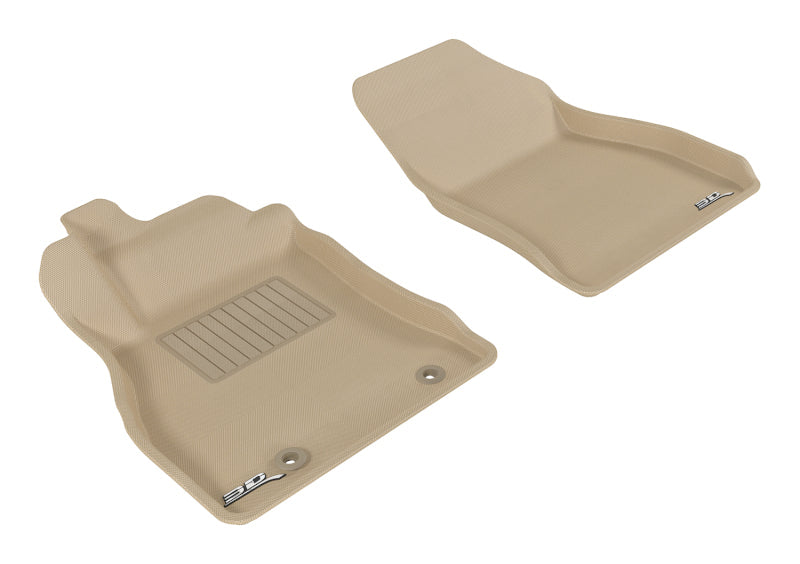 3D MAXpider 2011-2018 Nissan Juke Kagu 1st Row Floormat - Tan L1NS06411502
