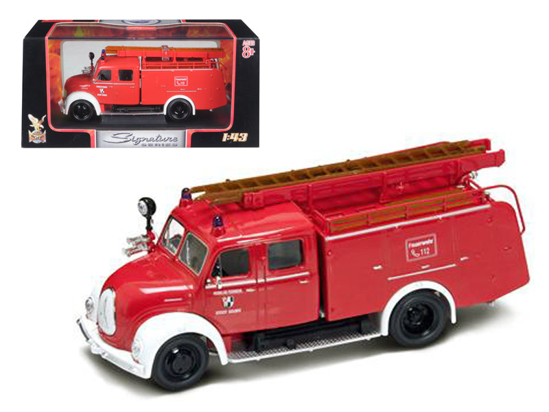 Rapid Vehicles 1961 Magirus Deutz Mercur TLF-16 Red/White 1/43 Diecast Model Car by Road...