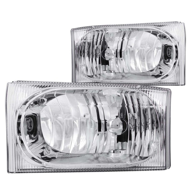 FR SPORT Anzo 2000-2004 Ford Excursion Crystal Headlights Chrome 2pc - View 2