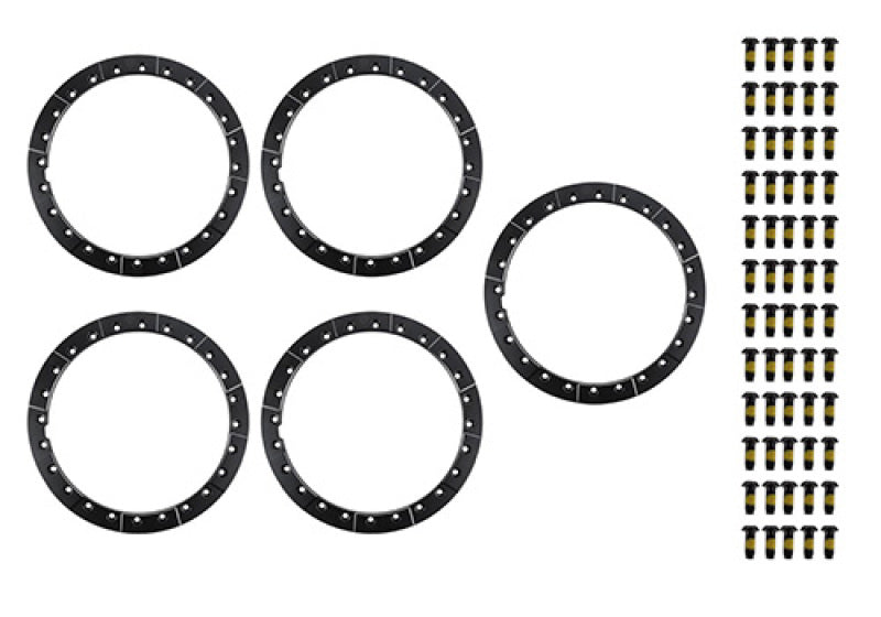 Ford Racing 2021+ Bronco Beadlock Trim Ring Kit - Gray M-1021K-BLG