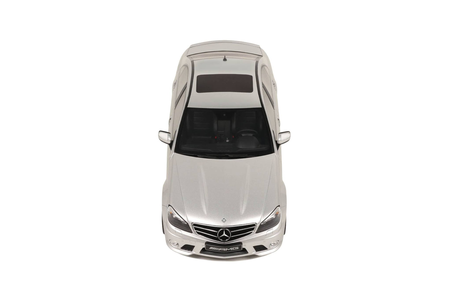 GT Spirit 2008 Mercedes Benz C63 AMG Sedan Iridium Silver 1:18