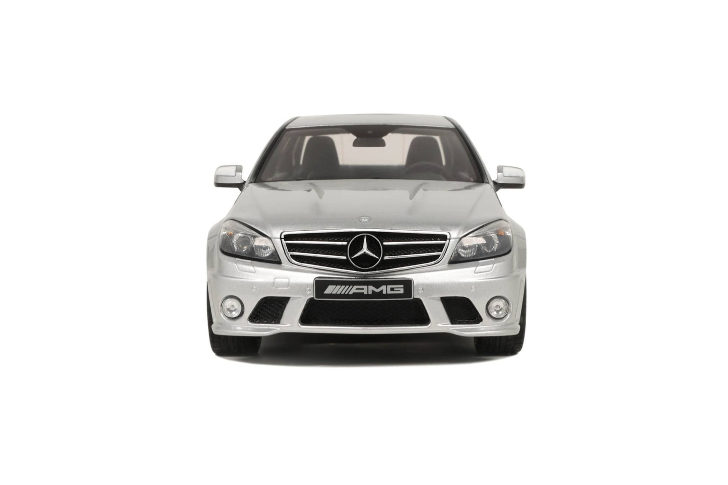 GT Spirit 2008 Mercedes Benz C63 AMG Sedan Iridium Silver 1:18