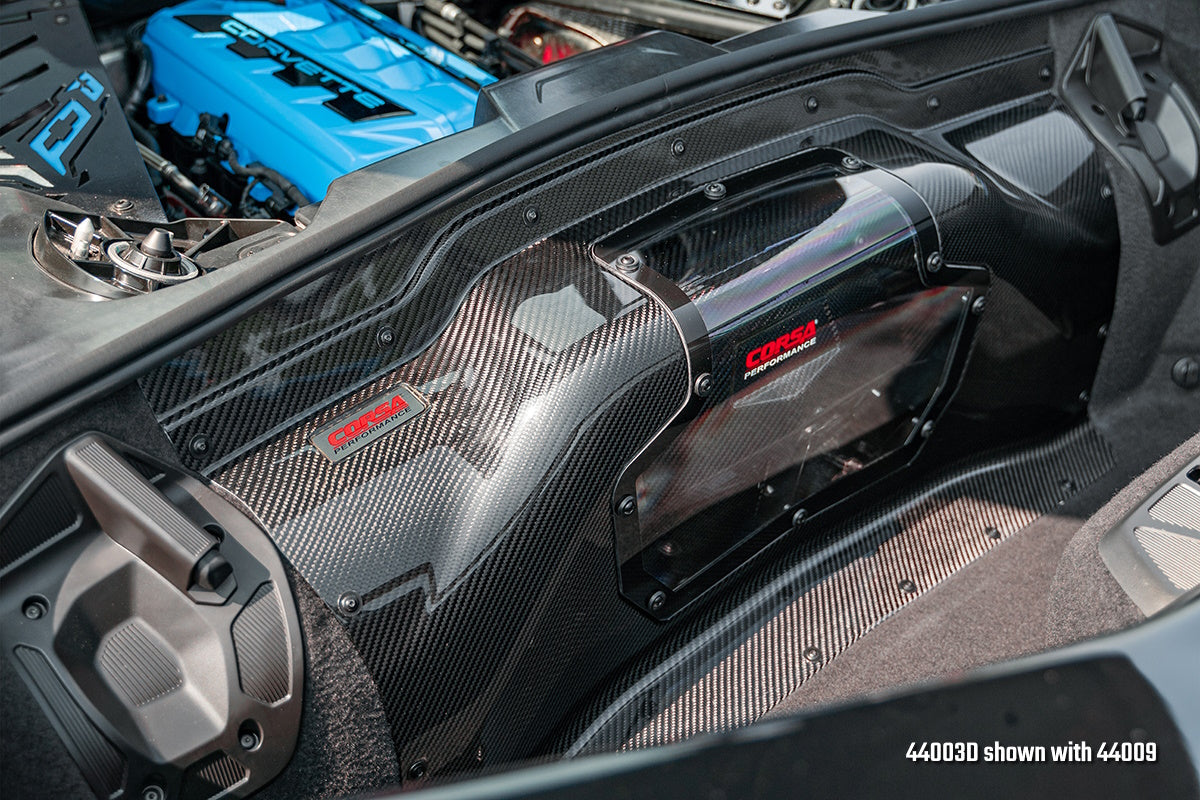 Corsa Black / Carbon Fiber Air Intake | 2020-24 Corvette C8 (44003D)