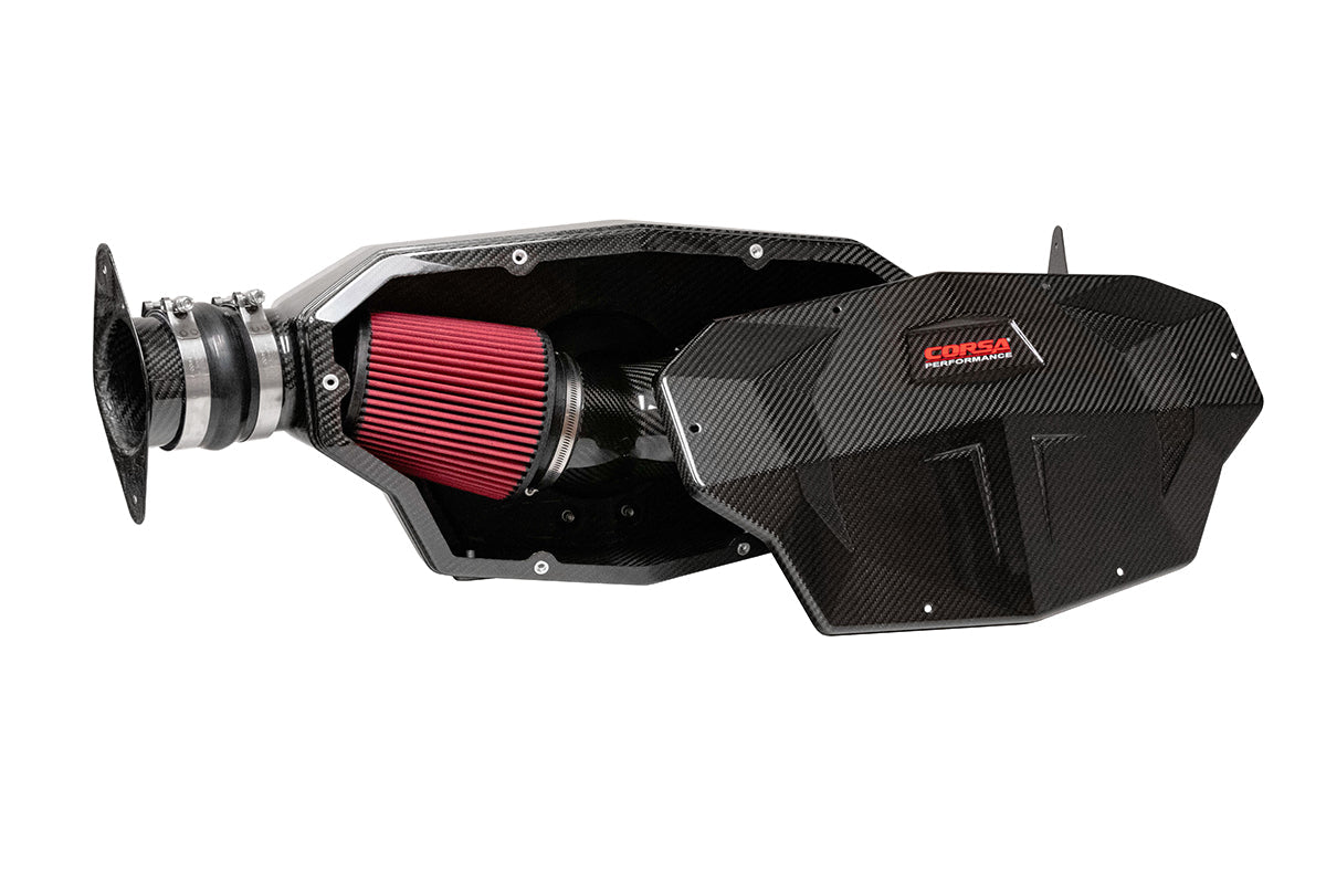 Corsa Black / Carbon Fiber Air Intake | 2020-24 Corvette C8 (44003D)