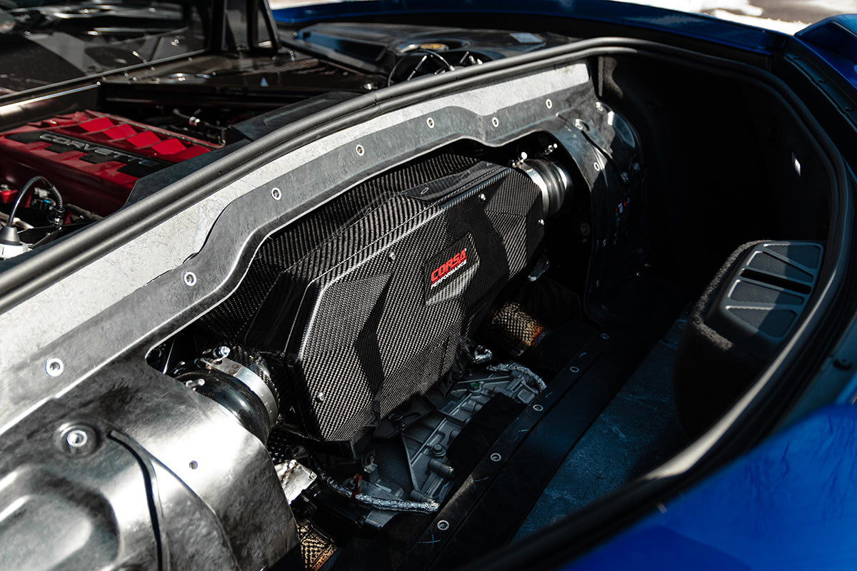 Corsa Black / Carbon Fiber Air Intake | 2020-24 Corvette C8 (44003D)