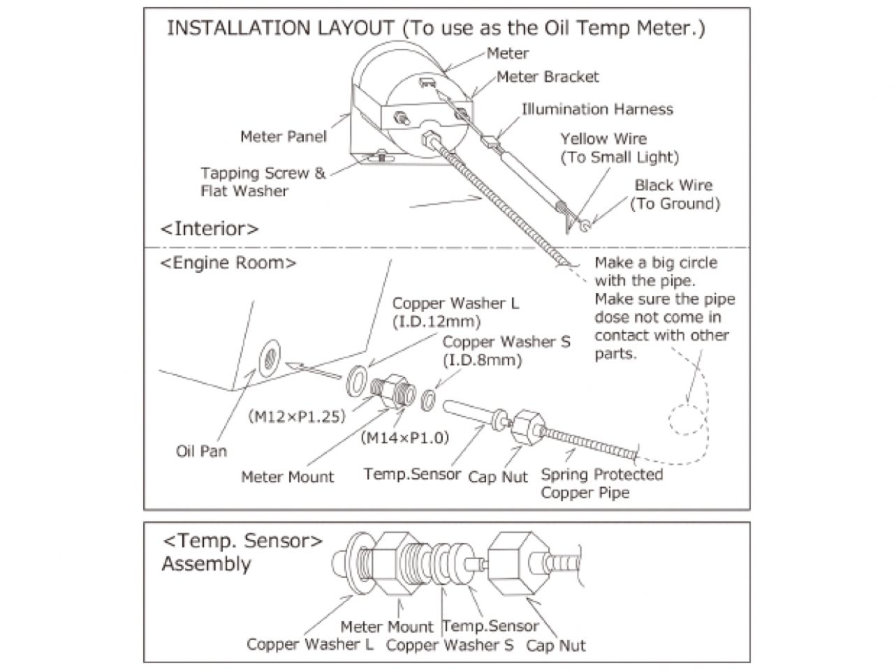 HKS 60mm DB Meter Temperature