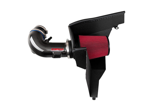 Corsa Black, Forged / Carbon Fiber Air Intake | 2018-2023 Ford Mustang GT 5.0L V8 (44006) [CLOSE OUT]