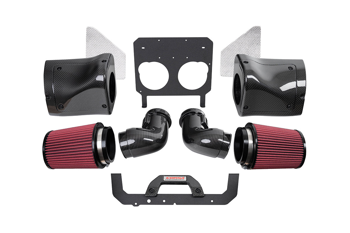 Corsa 2023+ Corvette C8 Z06 Carbon Fiber Air Intake System (44012D)
