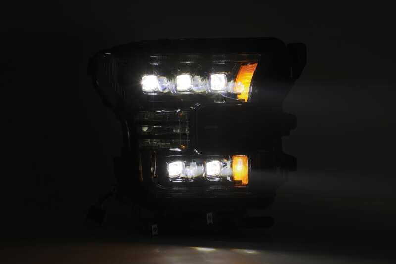 AlphaRex 17-20 Ford Raptor NOVA LED Proj Headlights Plank Style Matte Black w/Activ Light/Seq Signal 880152 *Discontinued