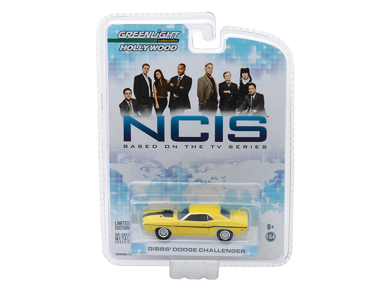 Rapid Vehicles 1970 Dodge Challenger R/T (Gibbs') Yellow with Black Stripes "NCIS" (2003) TV...