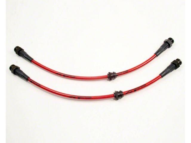 Agency Power Front Steel Braided Brake Lines - 93-95 Mazda RX7