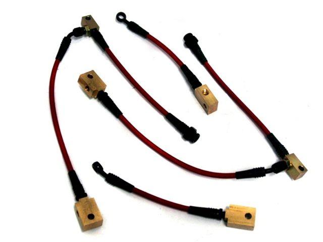 Agency Power Front Steel Braided Brake Lines - 09-14 Nissan 370Z