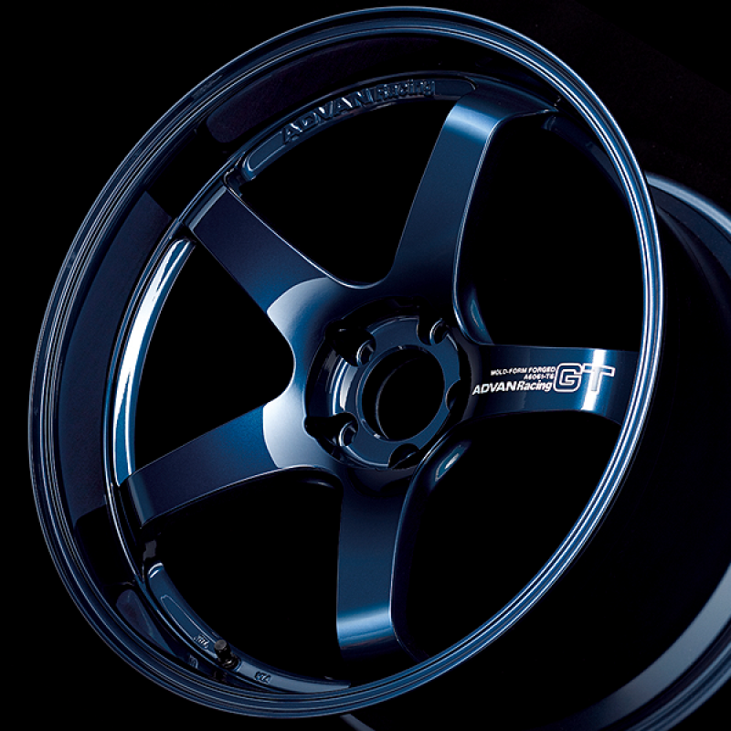 Advan GT Premium Version 21x11.0 / +05 ET / 5x114.3 / 73mm Bore / Racing Titanium Blue and Ring YAQ1M05EDP
