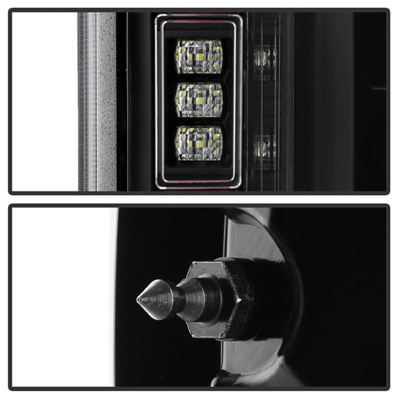 SPYDER 21-23 Ford F150 (Halogen w/ Blind Spot) Full LED Tail Lights - Black (ALT-YD-FF15021HALBS-BK) 5088789