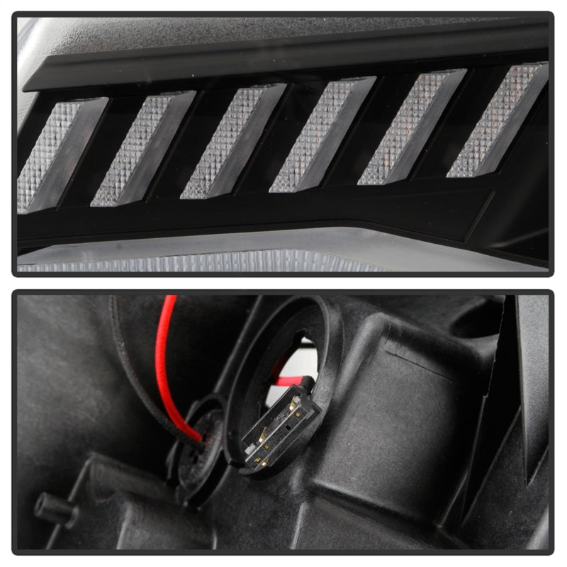 FR SPORT Spyder Chevy Camaro 16-18 Halogen Model Full LED Headlights Black...