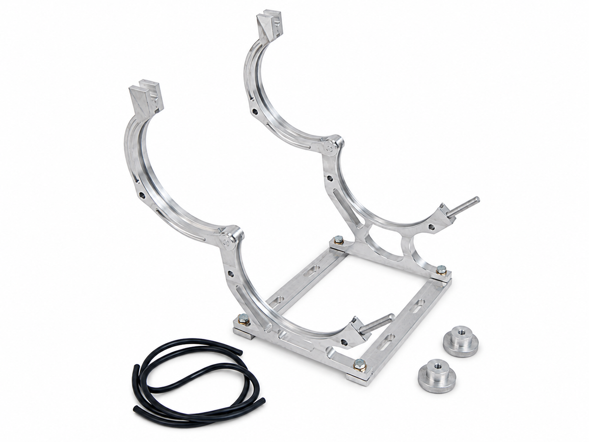 Granatelli Billet Aluminum Nitrous Bottle Bracket. Fits Single 10/15 lb. & 12 lb. Composite Bottle – 451010