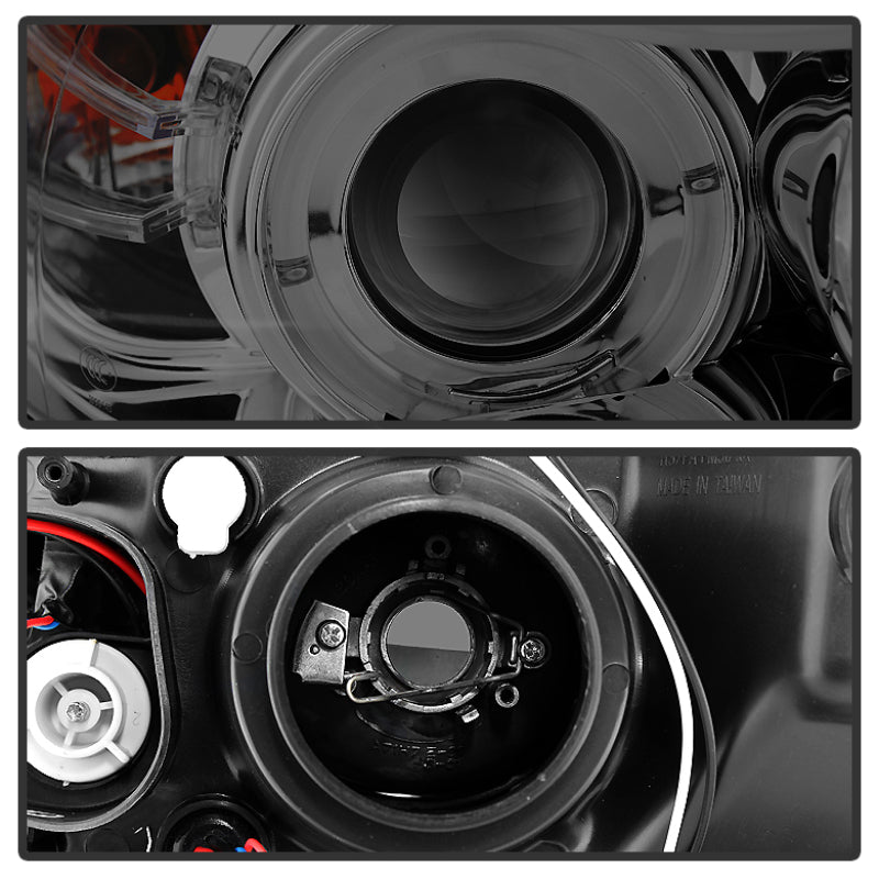 FR SPORT Spyder BMW E90 3-Series 06-08 Projector LED Halo Amber Reflctr Rplc Bulb Smke...