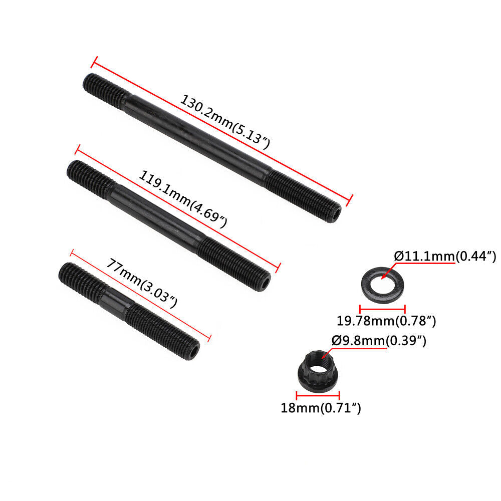 Bull Boost Performance Strong Heavy Duty Head Stud Kit for Chevy BBC 454 12 Point - View 4