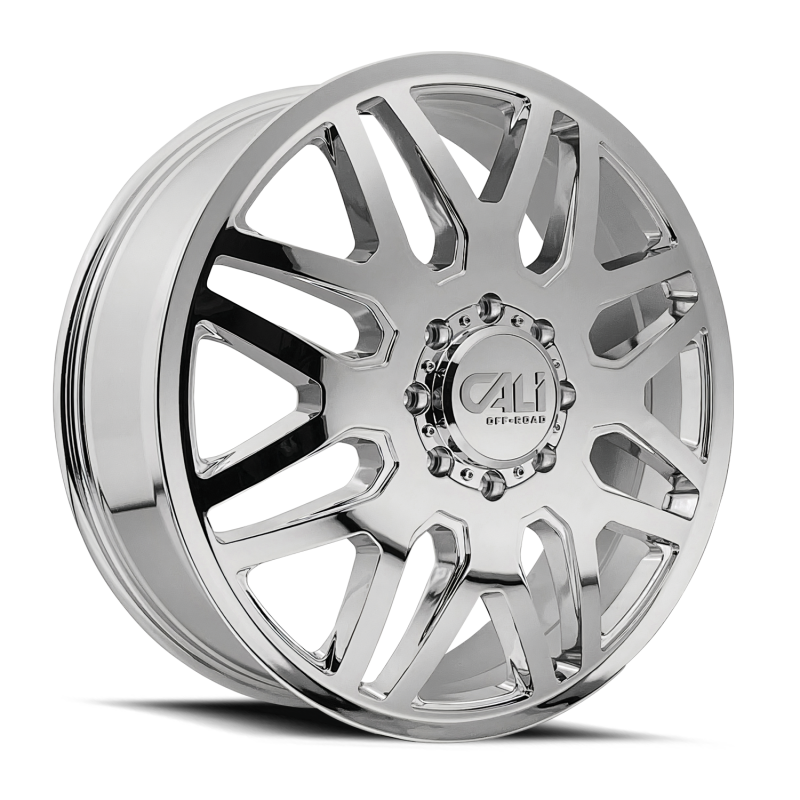 Cali Off-Road 9115D Invader Dually 22x8.25 / 8x200 BP / 115mm Offset / 142mm Hub Chrome Wheel 9115D-22877CF115